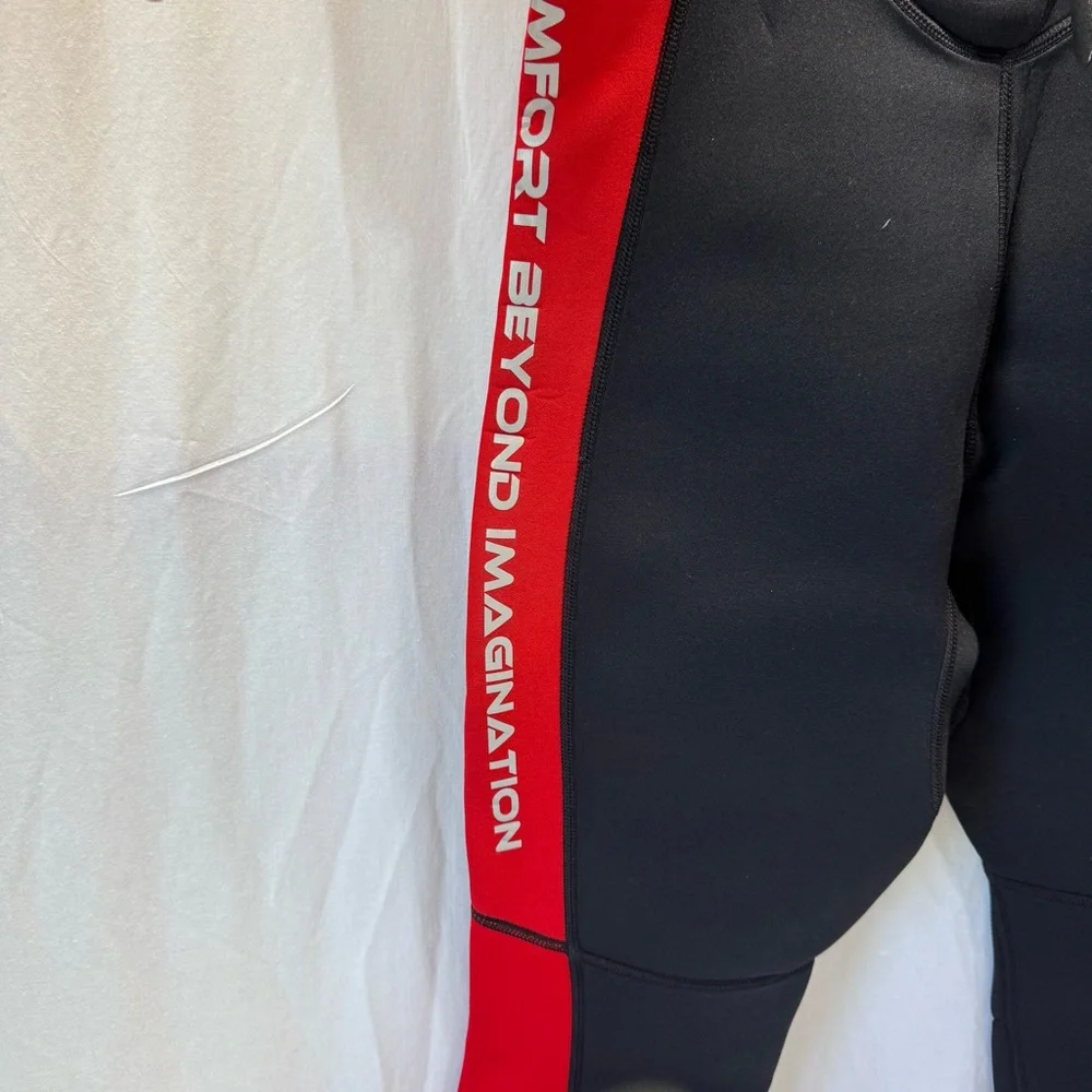 Hevto NWT wetsuit, sz adult S, unisex, red/black - Picture 6 of 6